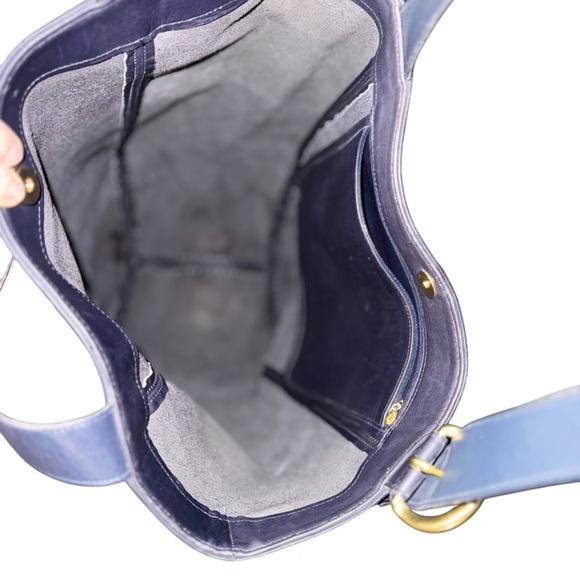 Coach Vintage Navy Leather XL Soho Duffle Tote style 4082 Hard to Find!!! - Picture 11 of 14